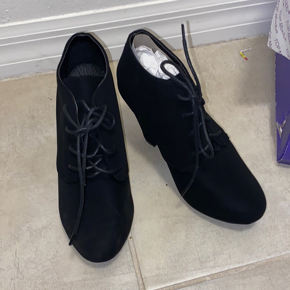Black ankle boots